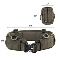 Athletic Men's Tactical Padded Belt with Admin Pouch